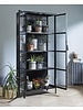 Nordal Biblioteca industrial de metal - negro - H175xD35xW74cm - Nordal