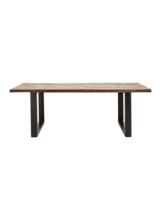 Nordal Industrial dining table wood and metal - 220x100xh77cm