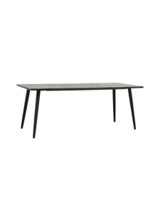 Nordal Black dining table wood - L200x90xh76cm - Nordal