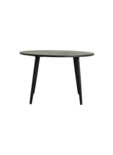 Nordal Black round dining table wood - Ø120x76cm - Nordal