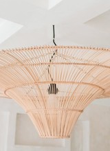 Bazar Bizar Suspension en rotin 'SKY' XXL - naturel - Ø150x40cm