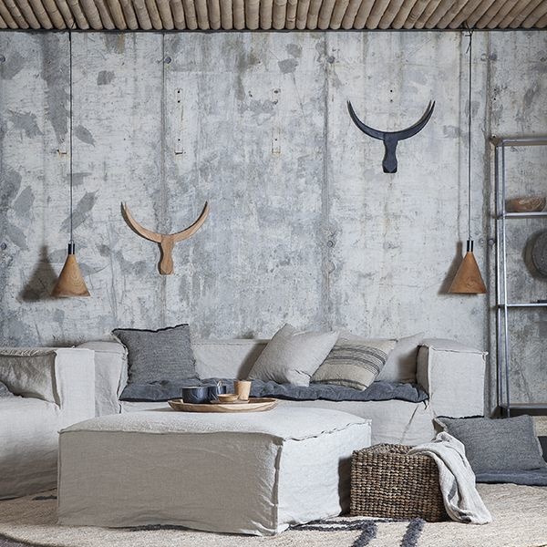 Dareels Narural linen Couch / Sofa Strozzi - 2PL - 220x95xH65cm