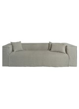 Dareels Natural linen Couch / Sofa Strozzi 3PL - 260x95xH65cm