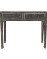 Petite Lily Interiors Black console/desk vintage - L102x45xh84cm - unique piece