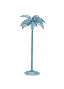 HK Living Wicker Floor Lamp Palm Tree - Blue/Grey - Ø70xH150cm