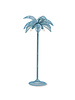 HK Living Lámpara de pie 'Palm' mimbre - azul/gris - Ø70xH150cm