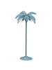 HK Living Lámpara de pie 'Palm' mimbre - azul/gris - Ø70xH150cm