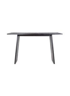 Dareels Table haute de bar EROSI - noir - 180x80 - teck- dareels