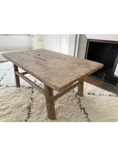 Maisons Origines Raw wood coffee table - 97X59XH43cm - Walnut