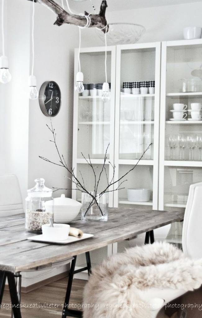 Salle a manger scandinave ethnique vu sur Pinterest - Petite Lily Interiors