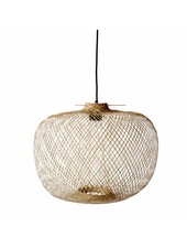 Bloomingville Lampe Suspension Bambou - naturel - Ø42xH30cm - Bloomingville