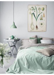 Habitación decorada con estilo Primaveral - visto en Elle Decoration Suède