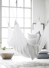 Scandinavian decor with gray bedding - Seen on Pinterest - Copy - Copy