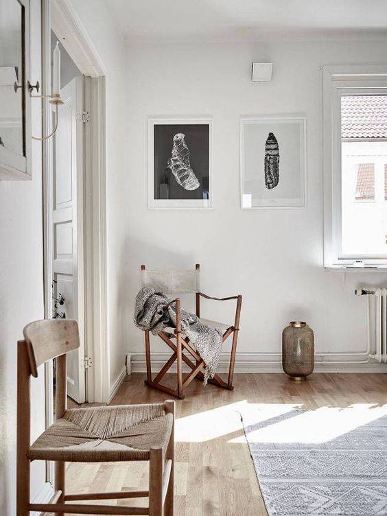 Scandinavian decor with gray bedding - Seen on Pinterest - Copy - Copy - Copy