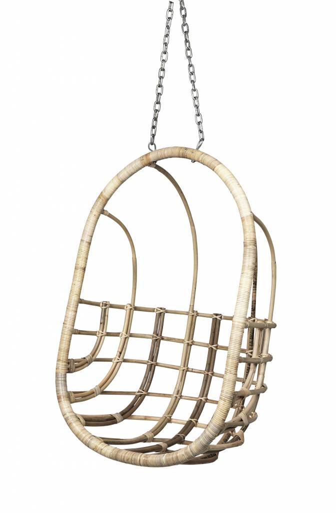 Egg Hanging Chair In Natural Rattan Broste Copenhagen