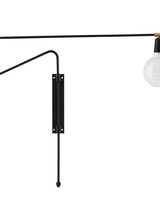 House Doctor Black Wall Lamp SWING - L70cm - House Doctor