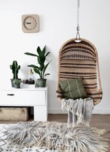 HK Living's hanging chair and Scandinavian mood by Van het kastje naar de muur