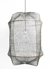 Ay Illuminate ONA Z2 bamboo pendant lamp with Tea Sisal cover - Ø67xH96cm - grey