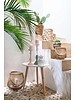 Décoration extérieure relaxante avec des cactus et des accessoires en bambou- vu sur Pinterest