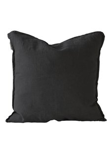 Tell me more Cushion cover 100% linen - black - 65x65cm - Tell Me More