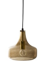 Bloomingville Glass pendant Lamp - Brown - Ø25,5xH23cm - Bloomingville