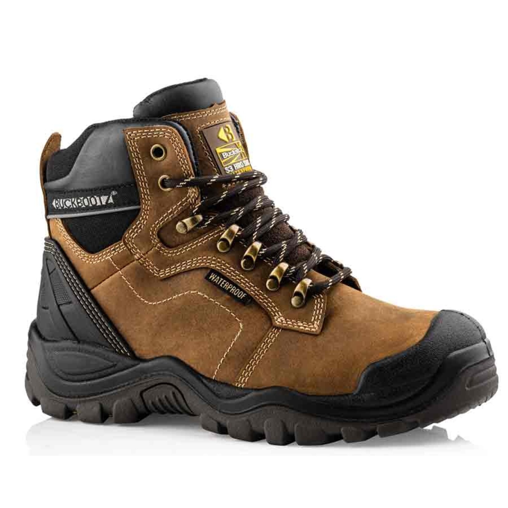 BuckBootz veiligheidsschoenen Buckbootz BSH009 bruin hoog model