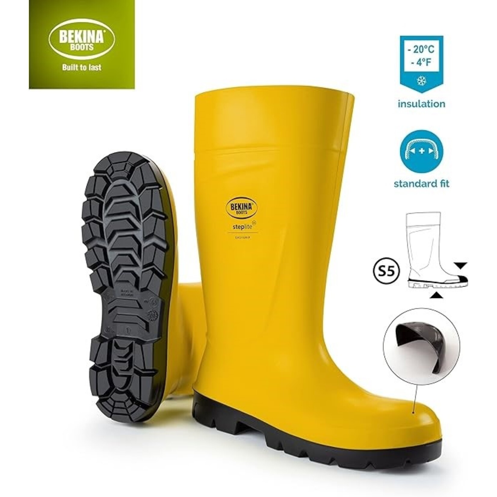 Bekina Veiligheidslaarzen Steplite Easygrip S5 Geel