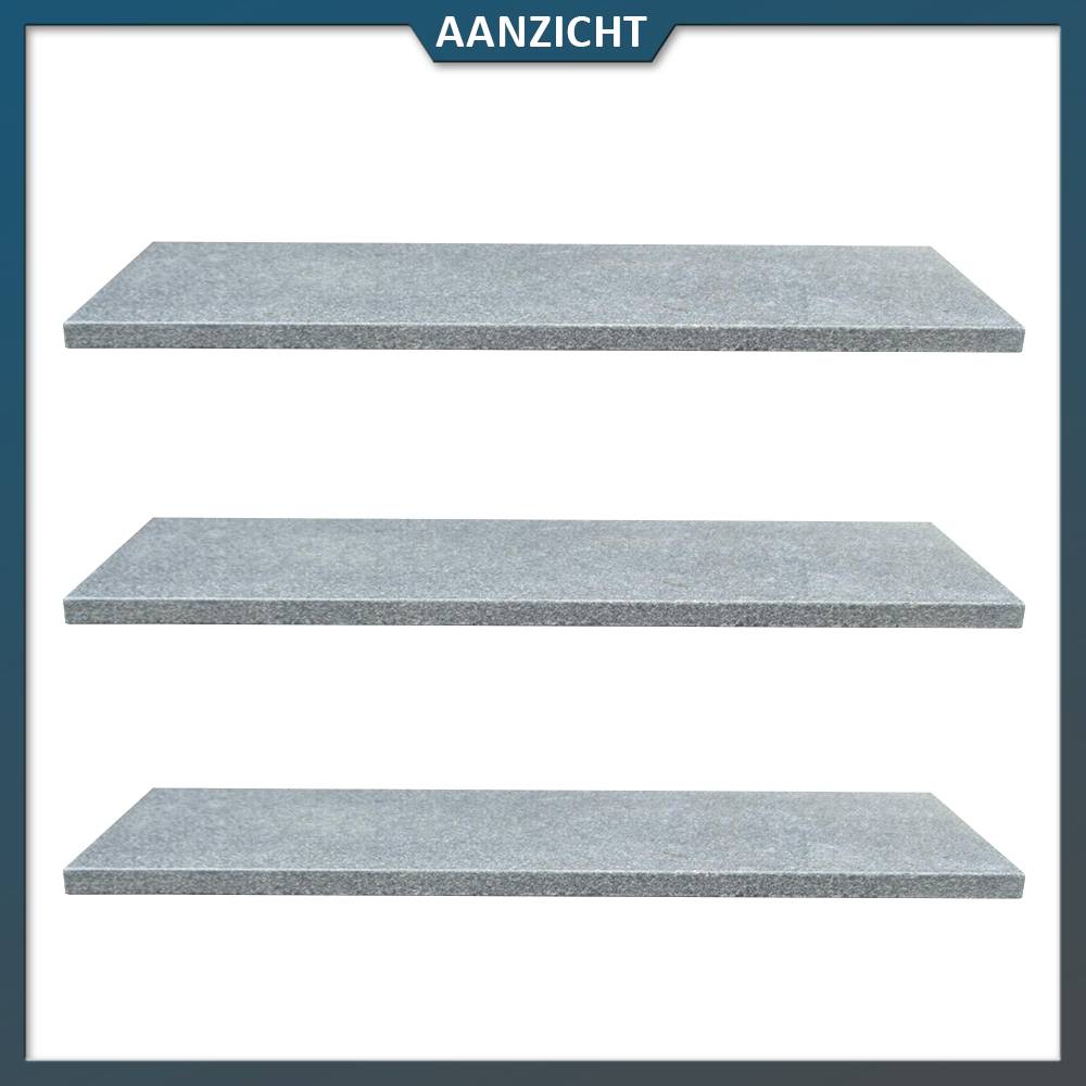 Vijverrand Graniet antraciet G654 facet - meerdere maten