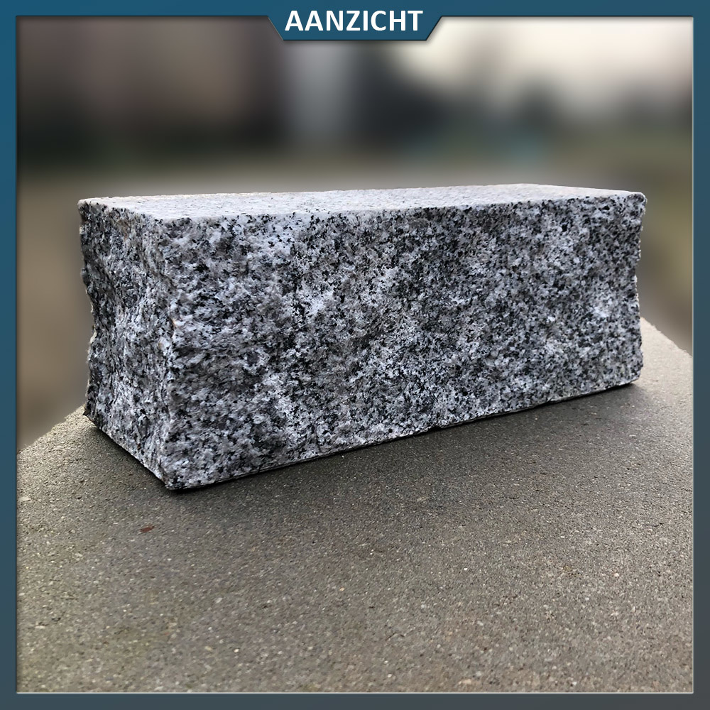 schuur Hick Slijm Palissade Graniet Grijs Extra 12x12 cm - 30 tot 200 cm -  Natuursteenvoordelig.nl
