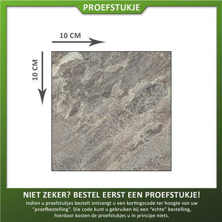 Castelvetro Proefstuk Keramische tuintegel Gaja Grey