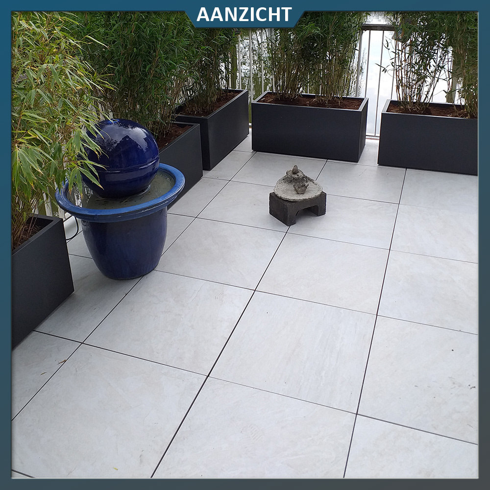 in beroep gaan Scharnier breedtegraad Keramische tuin tegel Quartz White 60x60x2 cm - Castelvetro -  Natuursteenvoordelig.nl