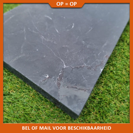 Natuursteenvoordelig Vijverrand Vietnamees Hardsteen gezoet met facet 100x35x3 cm