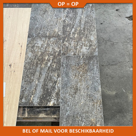 Natuursteenvoordelig Keramische tegel Urano Nero 30x60x1 cm