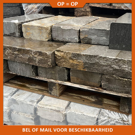 Natuursteenvoordelig Stapelblok Chinees Hardsteen getrommeld 40x16x8 cm