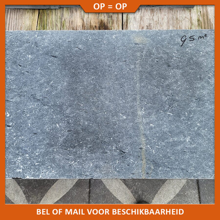 Natuursteenvoordelig Vietnamees hardsteen gezoet getrommeld 40x60x2 cm | Opruiming!