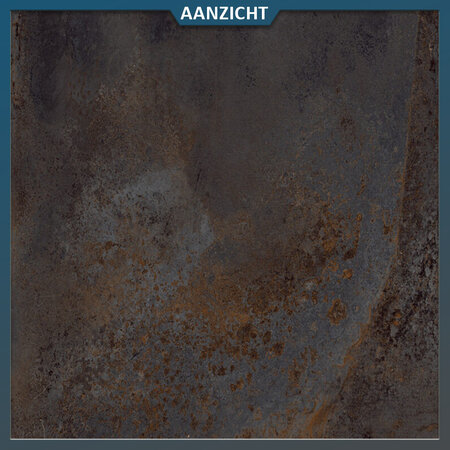 EnergieKer Keramische terrastegel Flatiron Black 60x60x2 cm