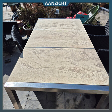 EnergieKer Keramische tuintegel Navona Soft Aureo 80x80x2 cm - Energieker