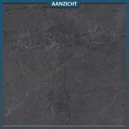 Castelvetro Keramische tuintegel Evolution Black 60x60x2 cm