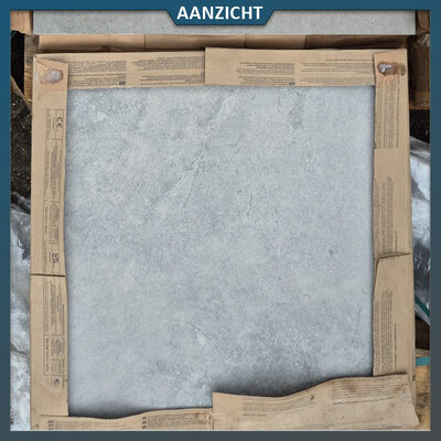 Natuursteenvoordelig Keramische tuintegel Lamina Gris 60x60x3 cm