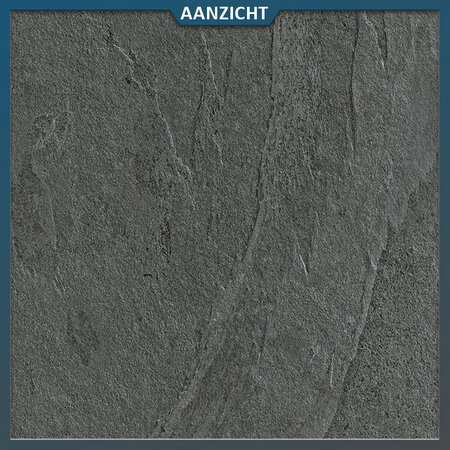 Natuursteenvoordelig Keramische tuintegel Waterfall Gray Flow 90x90x2 cm