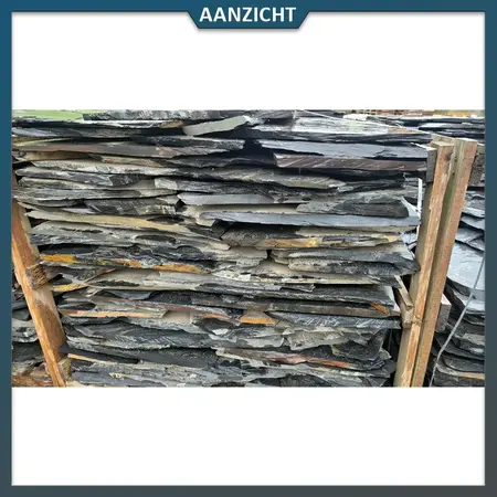 Natuursteenvoordelig Flagstones Black Night 1,5 - 4 cm