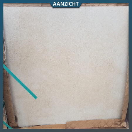 Natuursteenvoordelig Keramische tuintegel Dela Beige 90x90x3 cm