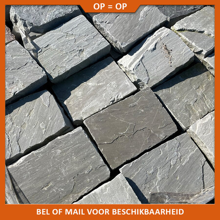 Natuursteenvoordelig Bestrating Kandla Grey Platines 3-5 cm dik - Actie