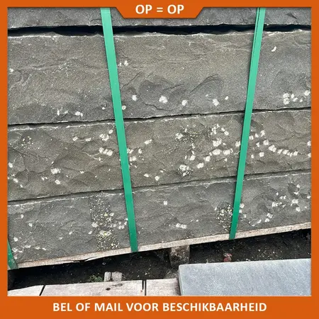 Natuursteenvoordelig Traptrede Vietnamees basalt 100x35x15 cm Breukruw