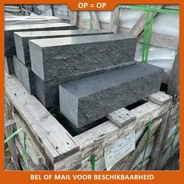 Natuursteenvoordelig Basalt G684 stapelblokken 50x12x12 cm