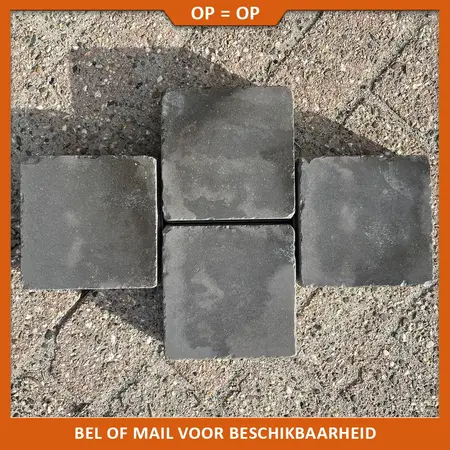 Natuursteenvoordelig Bestrating Rustic 15,5x15,5x6 cm Iron Grey - Actie!