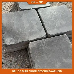 Natuursteenvoordelig Bestrating Rustic 15,5x15,5x6 cm Iron Grey