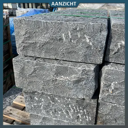 Natuursteenvoordelig Chinees hardsteen traptrede 100x35x15 cm - Antiek Look