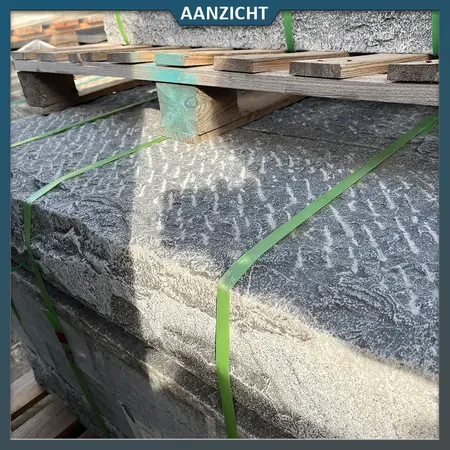 Natuursteenvoordelig Chinees hardsteen traptrede 100x35x15 cm - Antiek Look