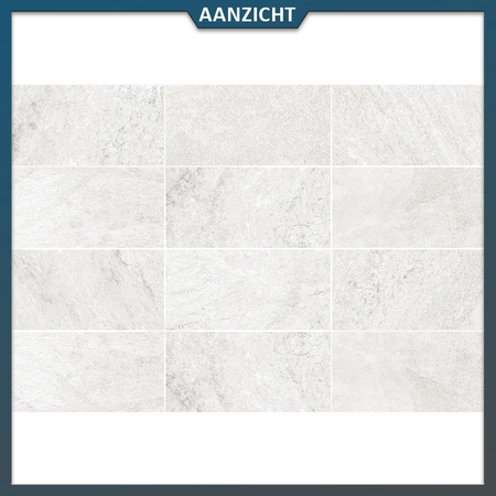 Natuursteenvoordelig Keramische Zwembadrand Evolution White Stone